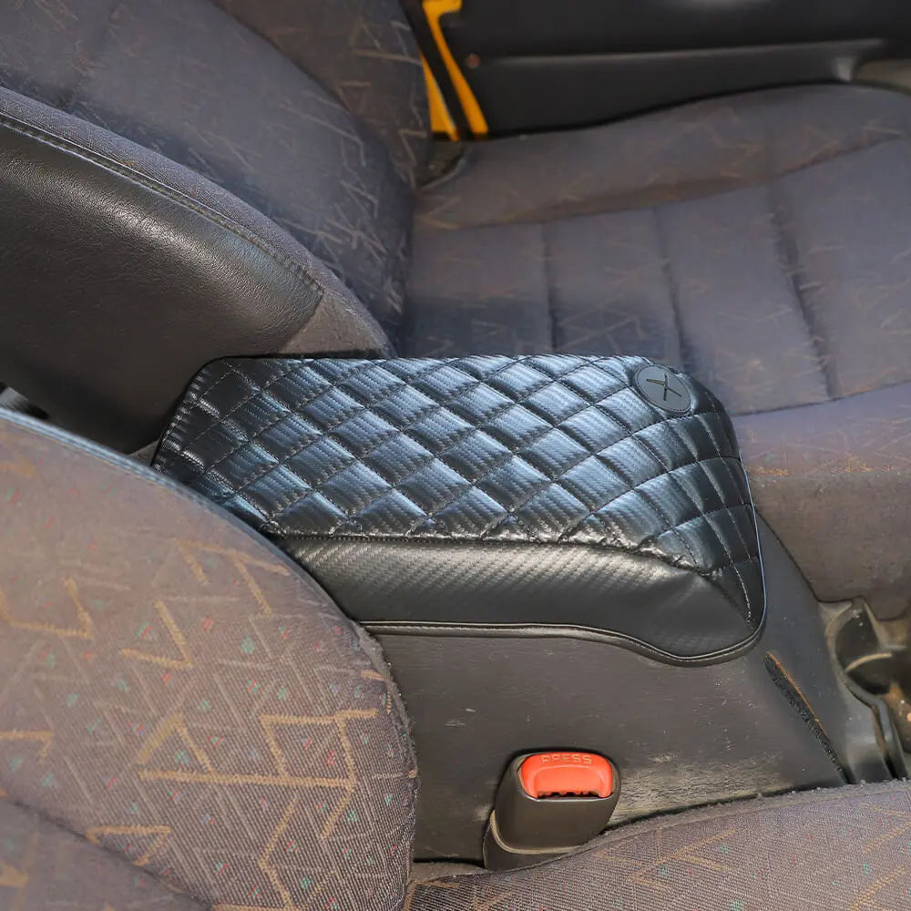 For 1997-2006 Jeep Wrangler TJ Center Console Armrest Box Pad Leather Cover