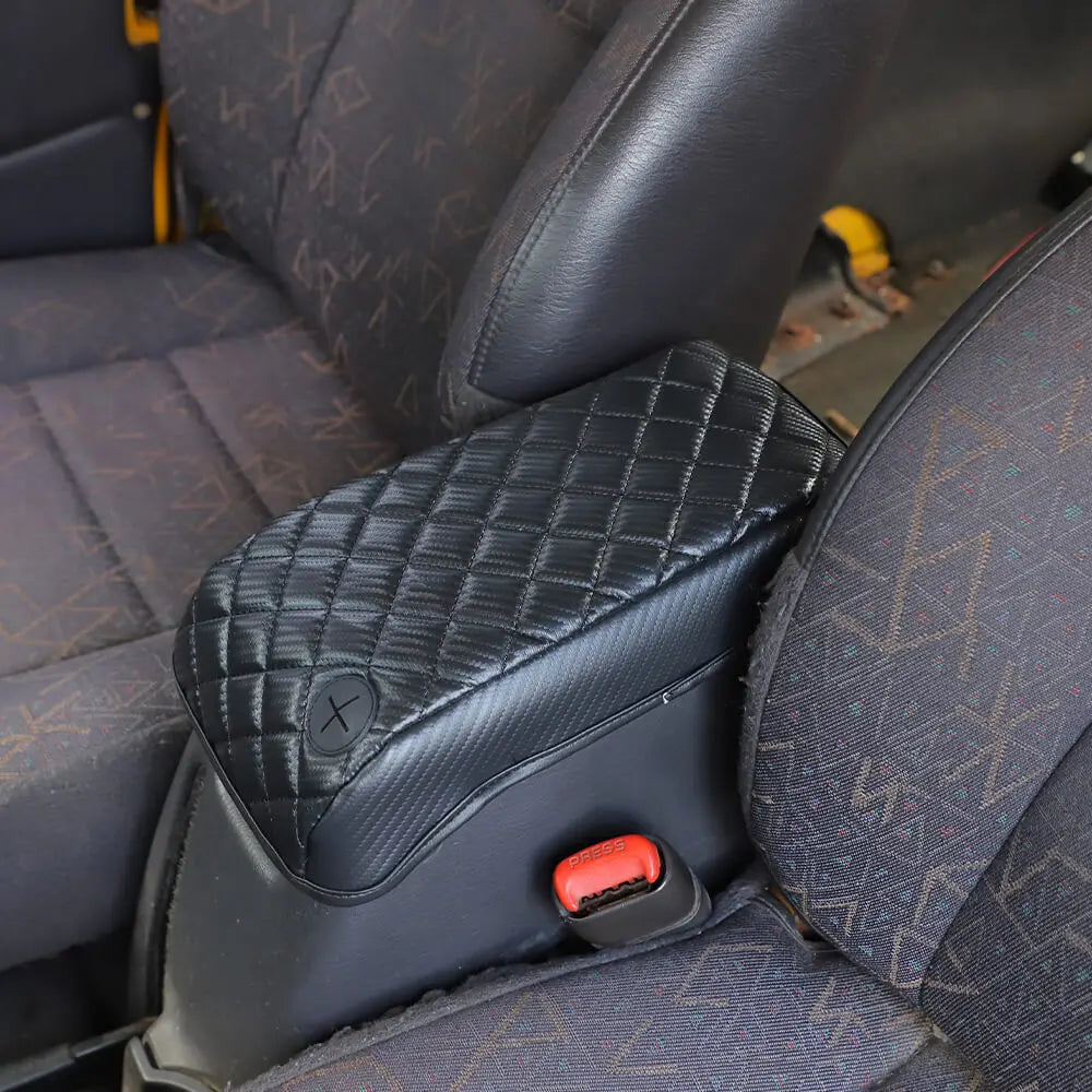 For 1997-2006 Jeep Wrangler TJ Center Console Armrest Box Pad Leather Cover
