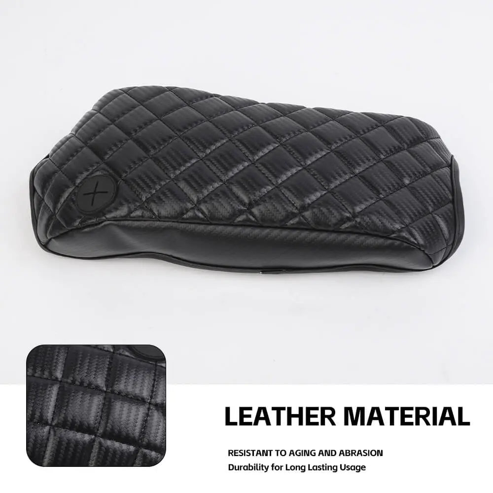For 1997-2006 Jeep Wrangler TJ Center Console Armrest Box Pad Leather Cover