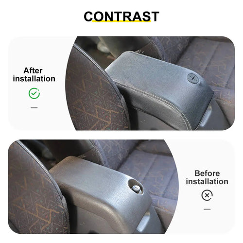 For 1997-2006 Jeep Wrangler TJ Center Console Armrest Box Pad Leather Cover
