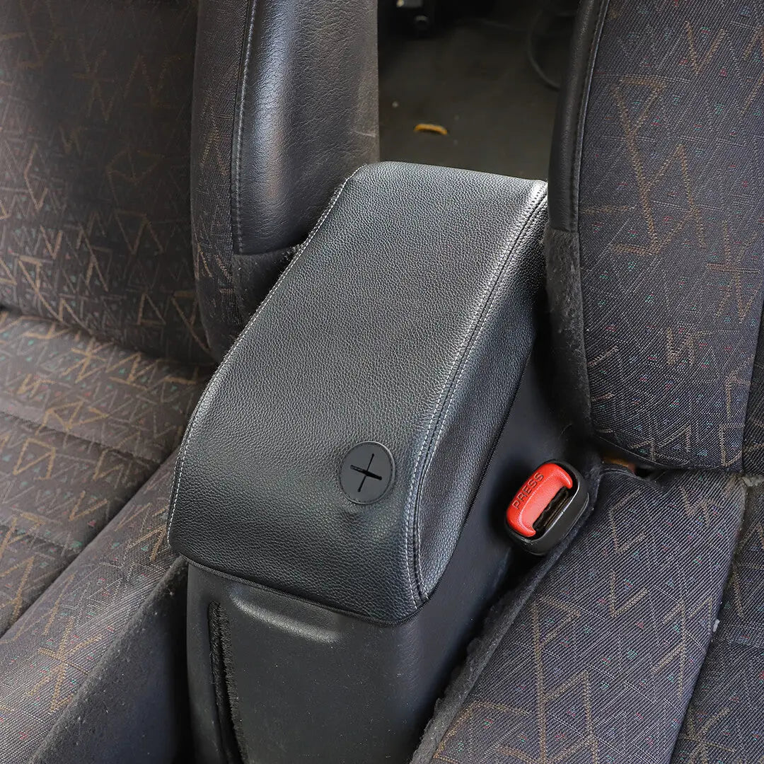 For 1997-2006 Jeep Wrangler TJ Center Console Armrest Box Pad Leather Cover