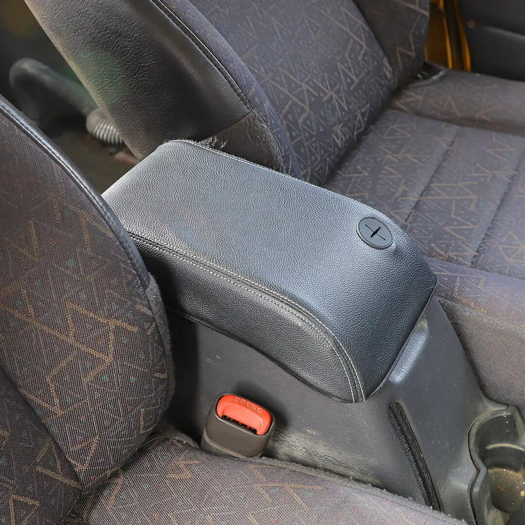 For 1997-2006 Jeep Wrangler TJ Center Console Armrest Box Pad Leather Cover