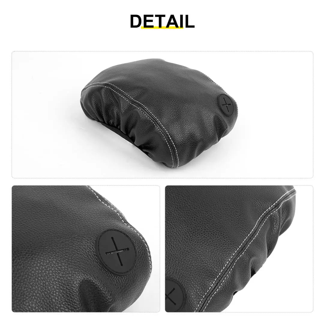 For 1997-2006 Jeep Wrangler TJ Center Console Armrest Box Pad Leather Cover