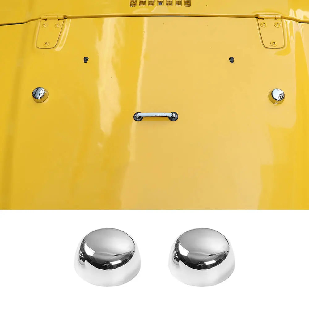 For 1997-2006 Jeep Wrangler TJ Chrome Car Engine Hood Rubber Head Cover Trim