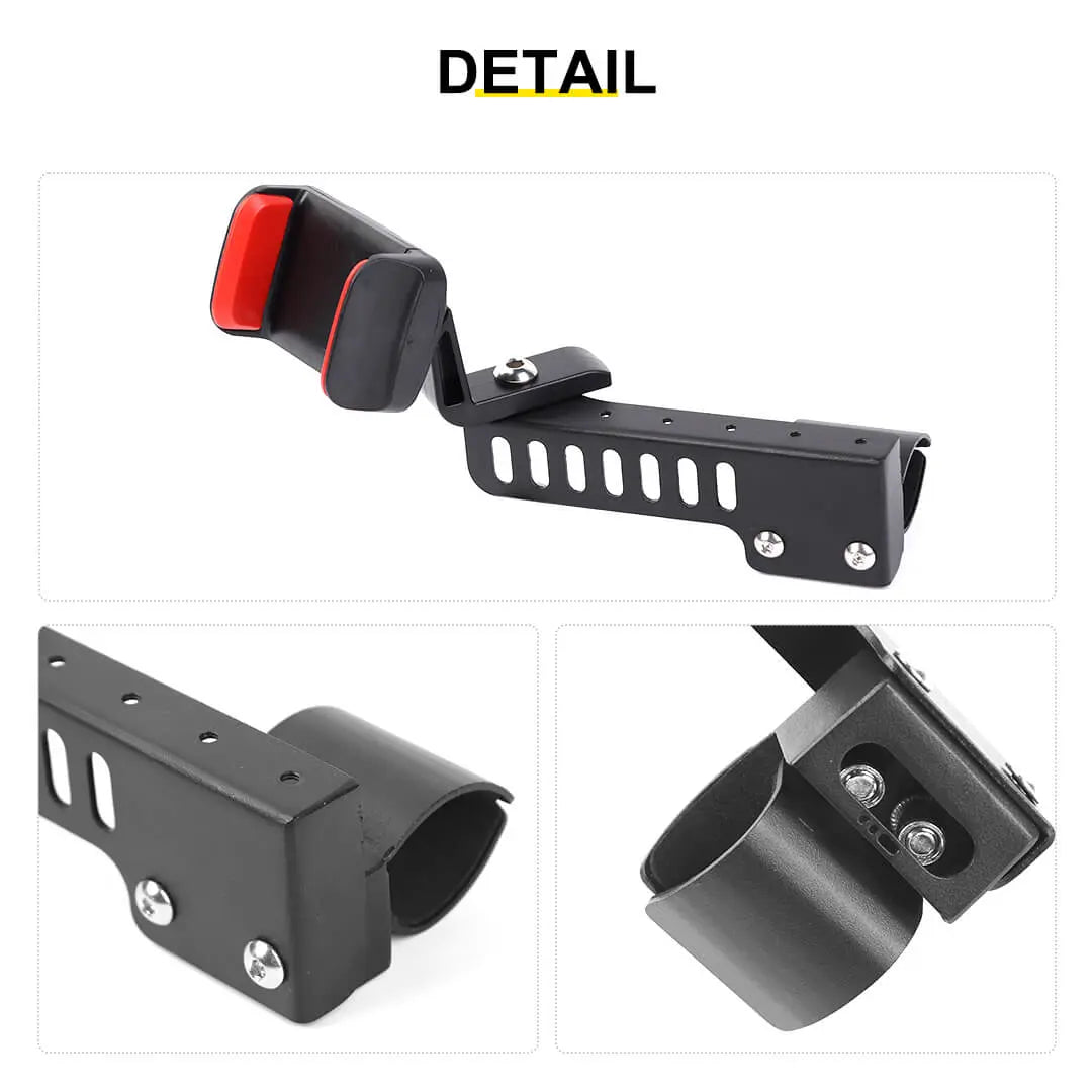 For 1997-2006 Jeep Wrangler TJ Copilot Armrest Phone Holder Stand Mount Bracket
