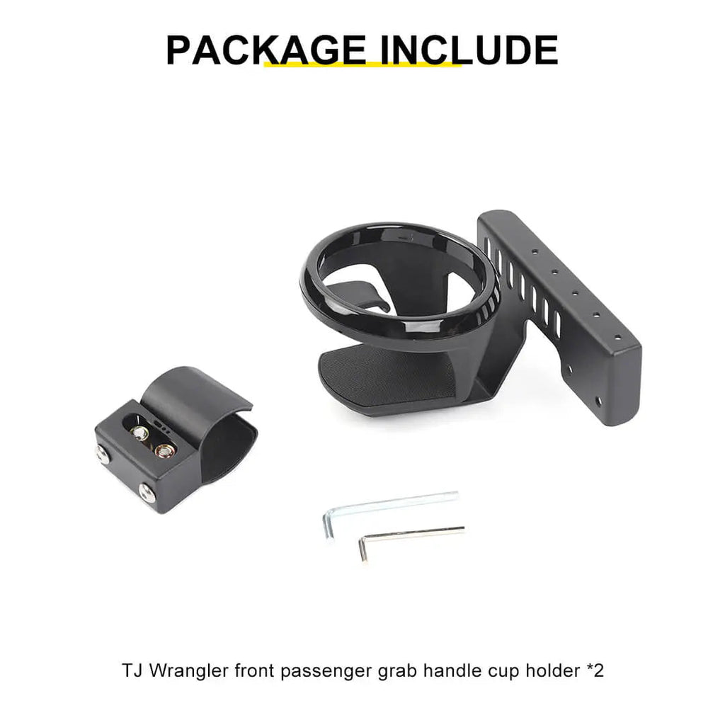 For 1997-2006 Jeep Wrangler TJ Copilot Handle Cup Bottle Holder Mount Bracket