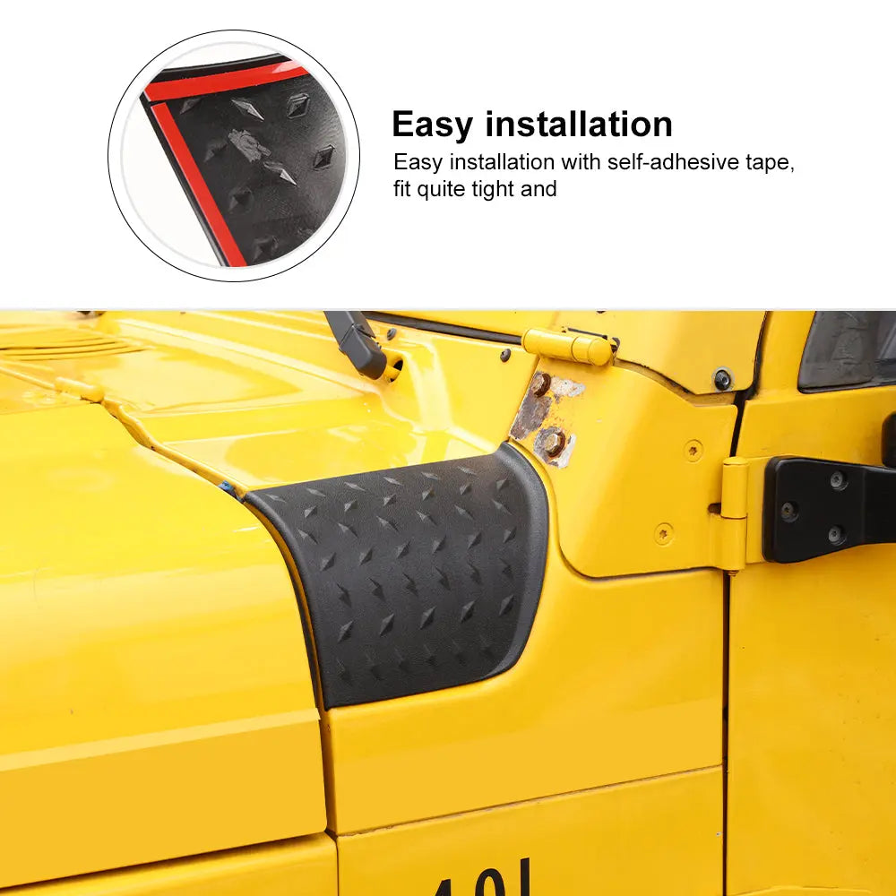 For 1997-2006 Jeep Wrangler TJ Cowl Cover Body Armor Corner Guards