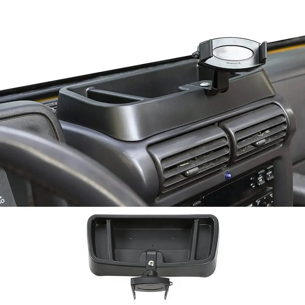 For 1997-2006 Jeep Wrangler TJ Dash Mount Storage Tray Phone Holder Bracket
