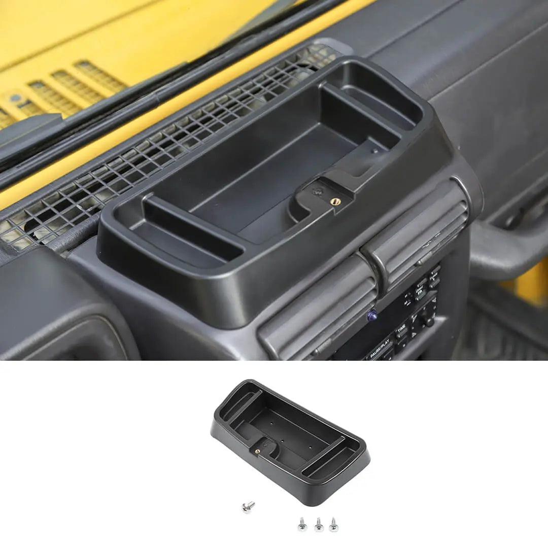 For 1997-2006 Jeep Wrangler TJ Dash Mount Storage Tray Phone Holder Bracket