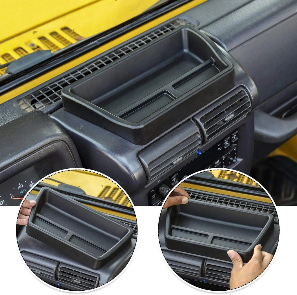 For 1997-2006 Jeep Wrangler TJ Dashboard Storage Tray Box Organizer