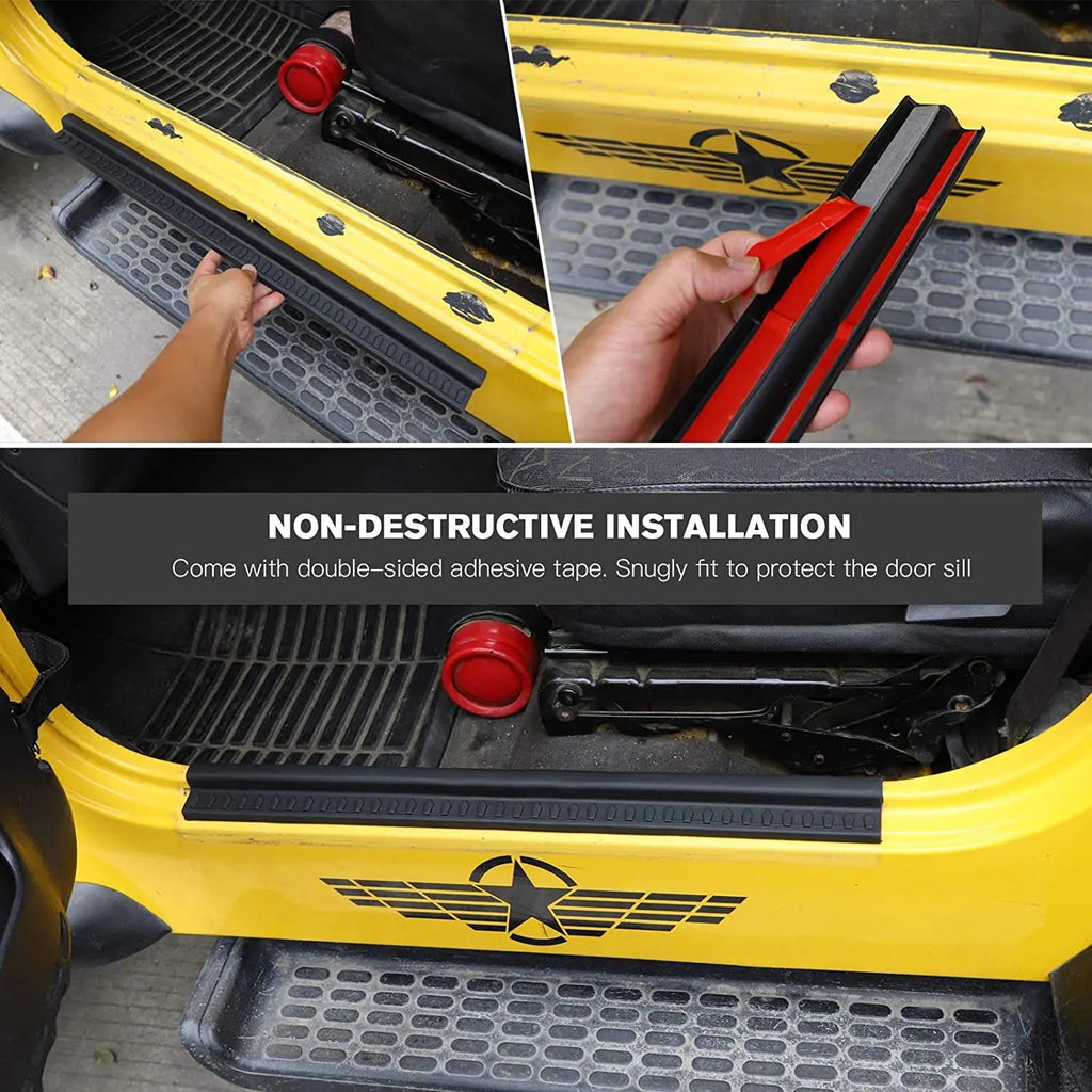 For 1997-2006 Jeep Wrangler TJ Door Sill Guards Door Entry Protectors