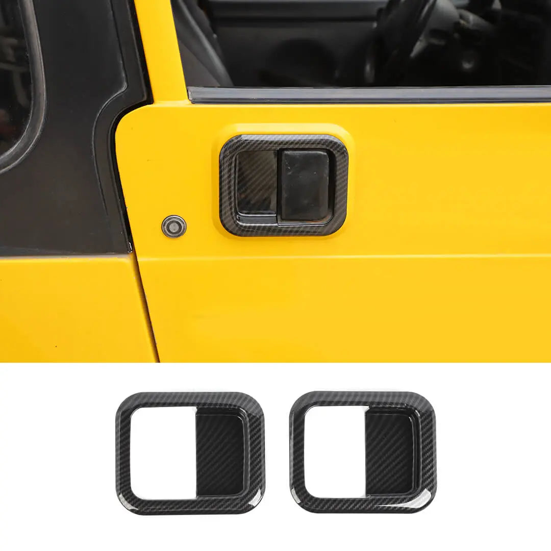 For 1997-2006 Jeep Wrangler TJ Exterior Door Handle Bowl Trim Cover