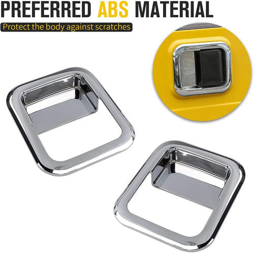For 1997-2006 Jeep Wrangler TJ Exterior Door Handle Bowl Trim Cover