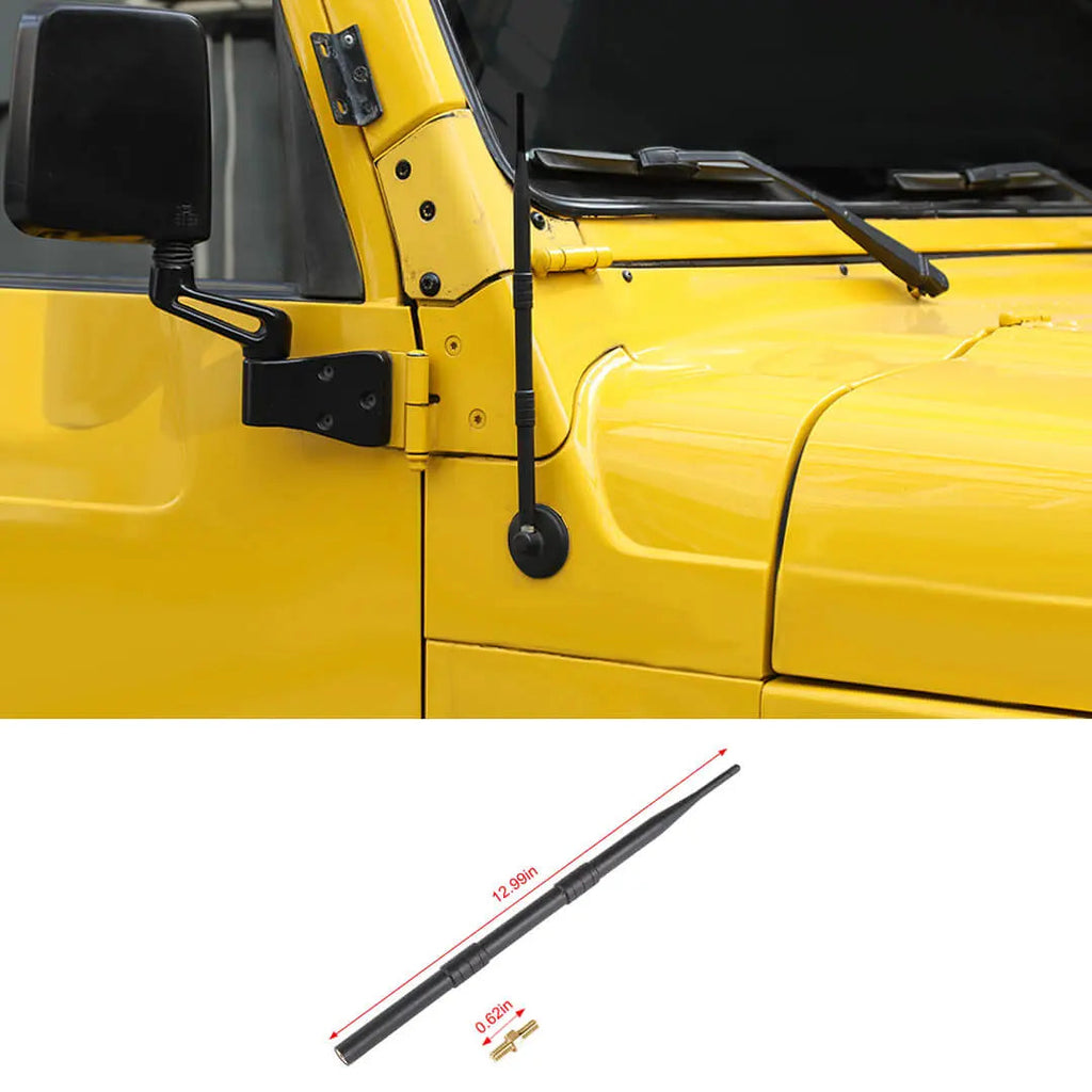 For 1997-2006 Jeep Wrangler TJ Exterior Hood Side Antenna Mast Radio
