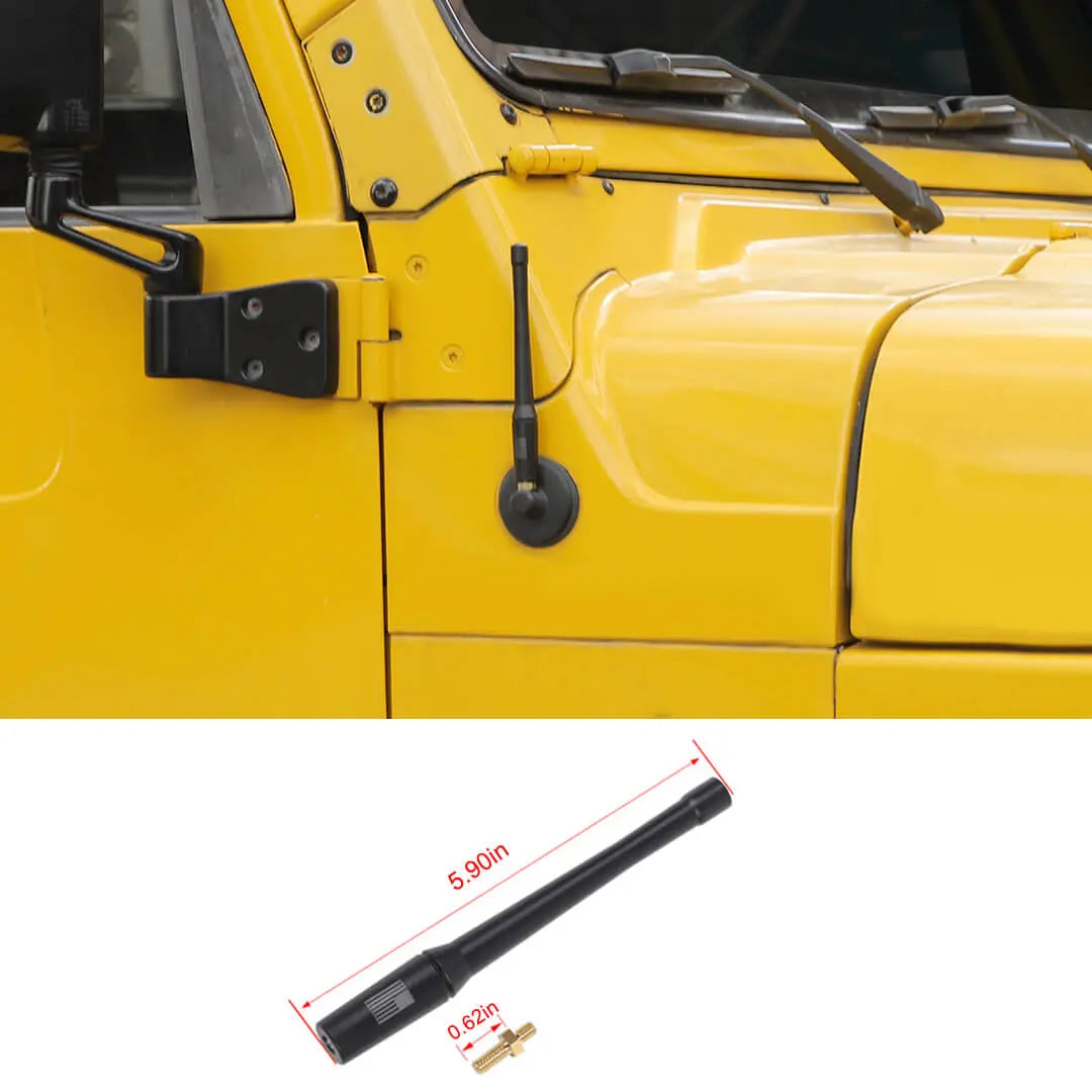 For 1997-2006 Jeep Wrangler TJ Exterior Hood Side Antenna Mast Radio