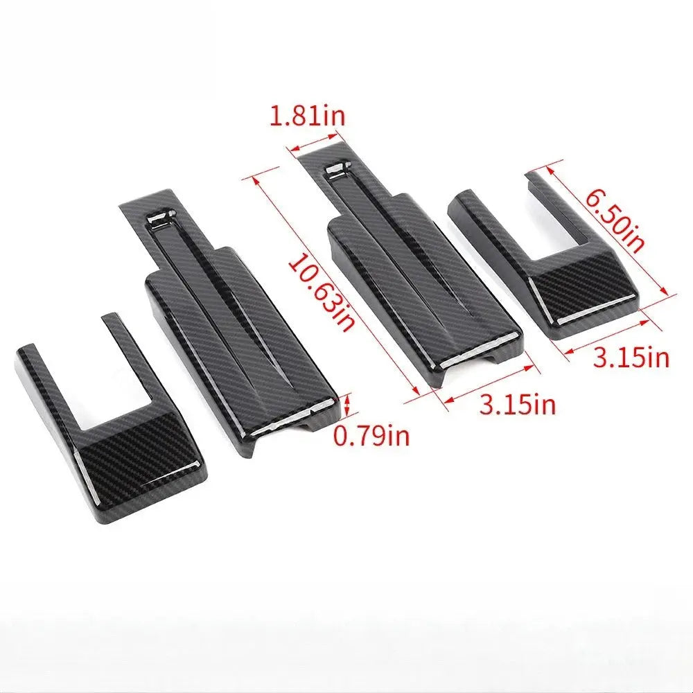 For 1997-2006 Jeep Wrangler TJ Exterior Rear Tailgate Spare Hinges Covers Trim (2 pcs)