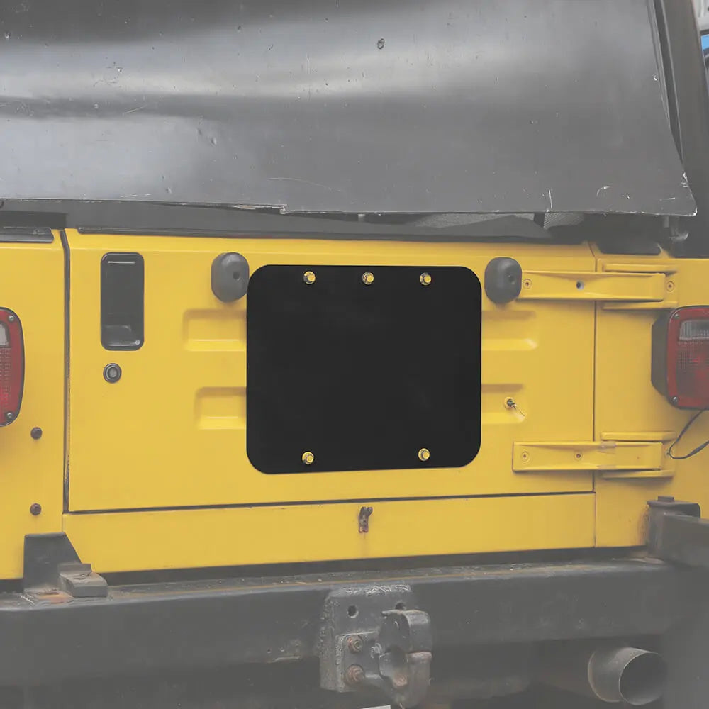 For 1997-2006 Jeep Wrangler TJ Exterior Rear Trunk Tailgate Exhaust Cover Trim Decor
