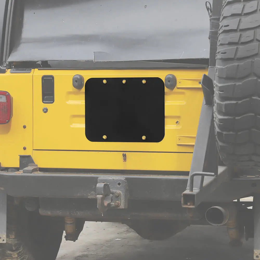For 1997-2006 Jeep Wrangler TJ Exterior Rear Trunk Tailgate Exhaust Cover Trim Decor