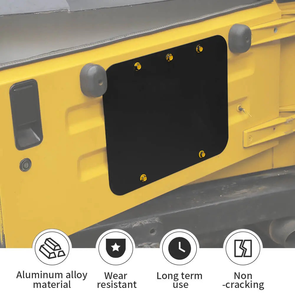 For 1997-2006 Jeep Wrangler TJ Exterior Rear Trunk Tailgate Exhaust Cover Trim Decor