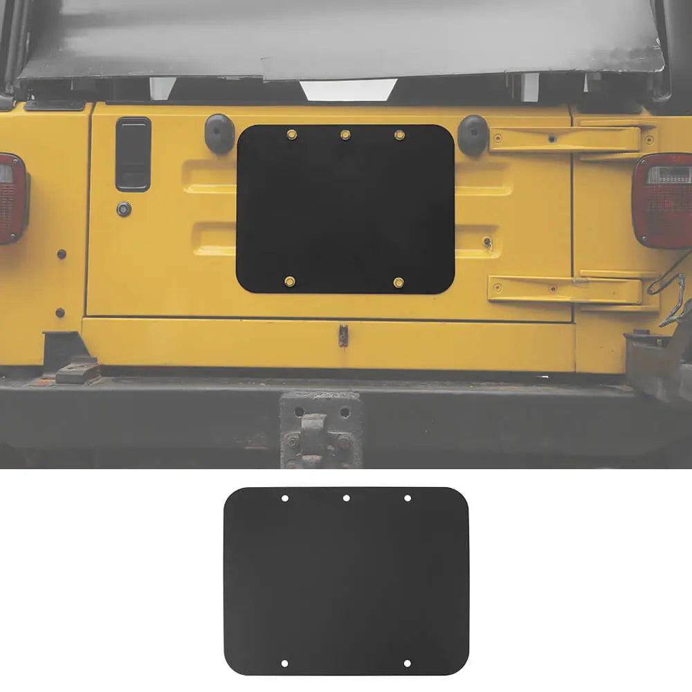 For 1997-2006 Jeep Wrangler TJ Exterior Rear Trunk Tailgate Exhaust Cover Trim Decor