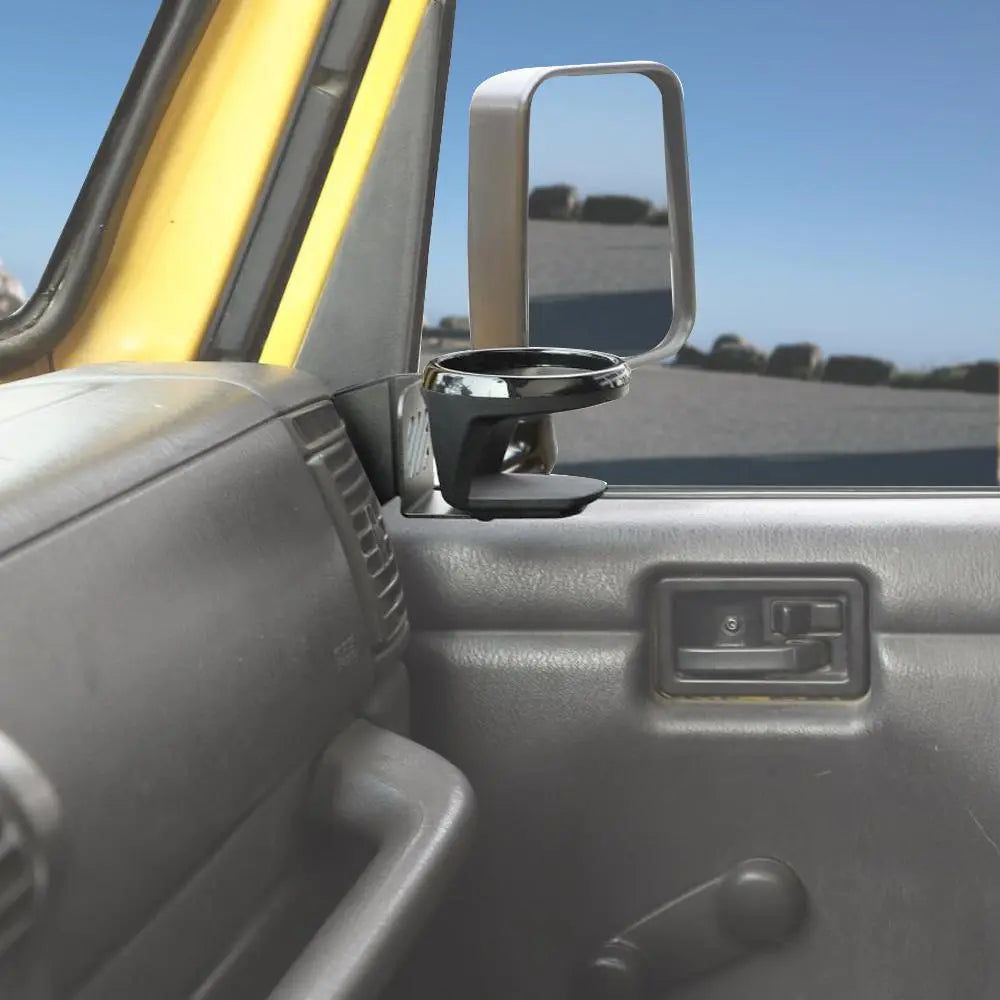 For 1997-2006 Jeep Wrangler TJ Front Door Water Cup Bracket Holder  Black Right & Left