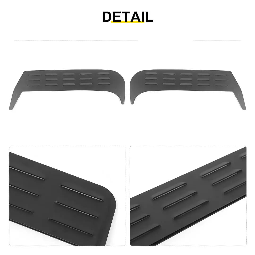 For 1997-2006 Jeep Wrangler TJ Front Door Window Louver Air Vent Panel Cover Trim (2 pcs)