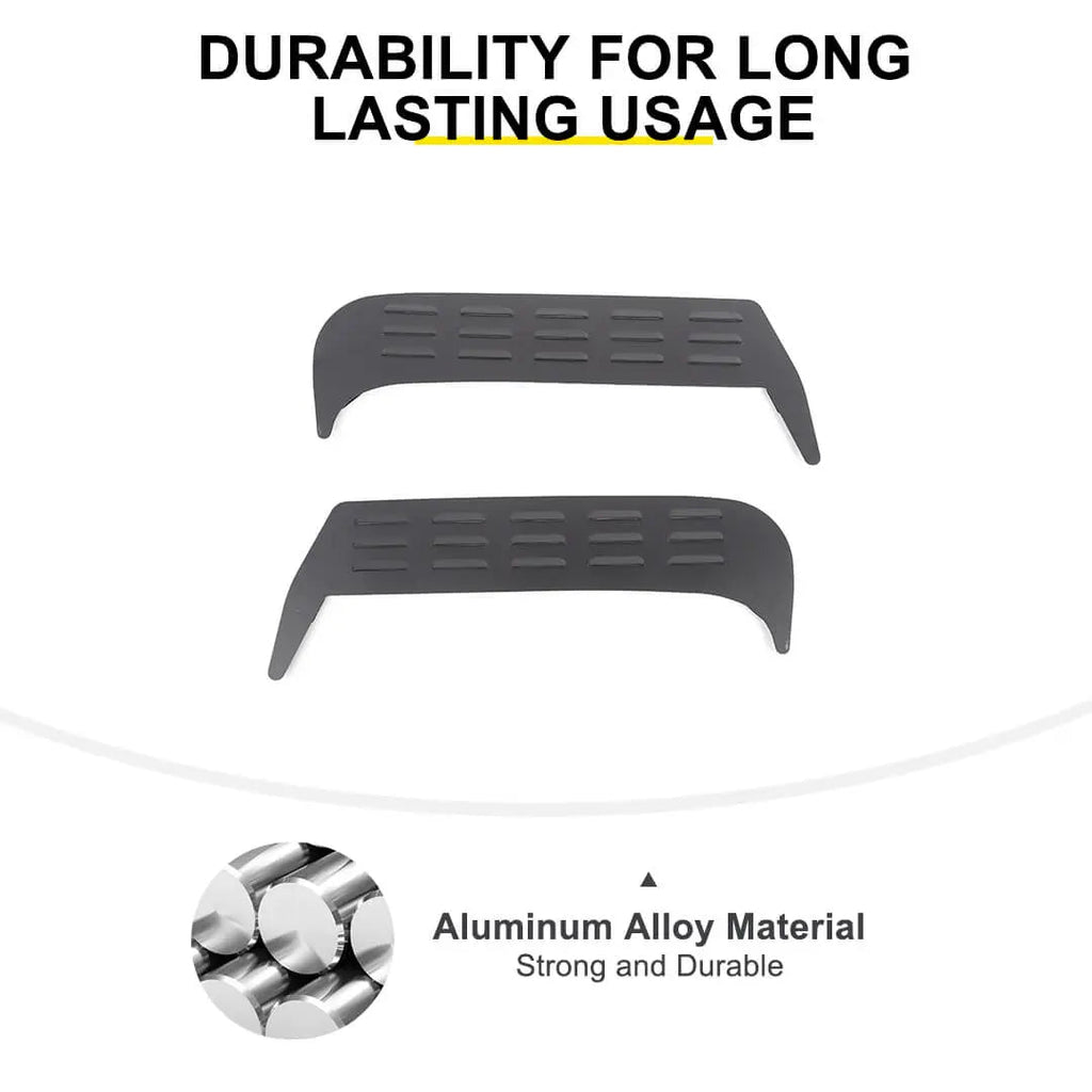 For 1997-2006 Jeep Wrangler TJ Front Door Window Louver Air Vent Panel Cover Trim (2 pcs)