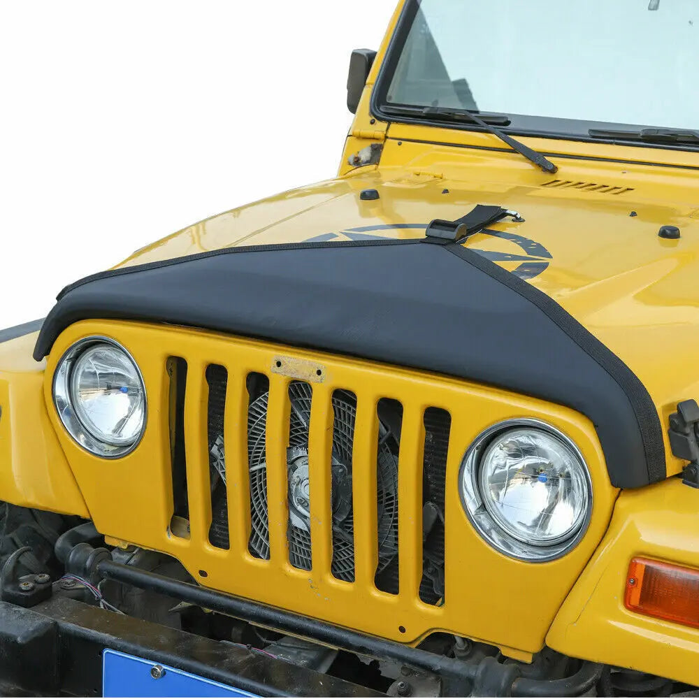 For 1997-2006 Jeep Wrangler TJ Front Hood Bra Cover T-Style Protector Decoration