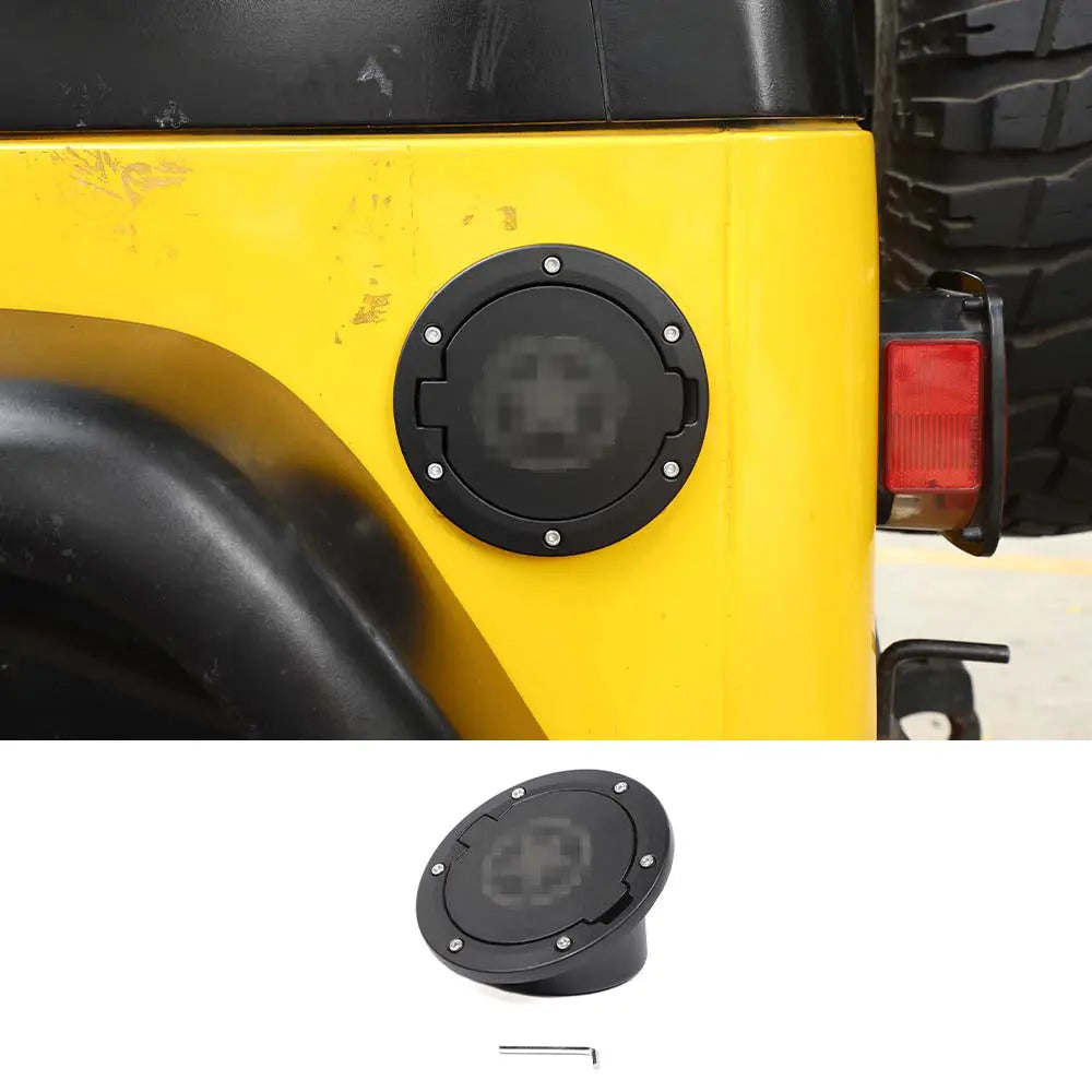 For 1997-2006 Jeep Wrangler TJ Gas Cap Cover Fuel Tank Door Filler Trim