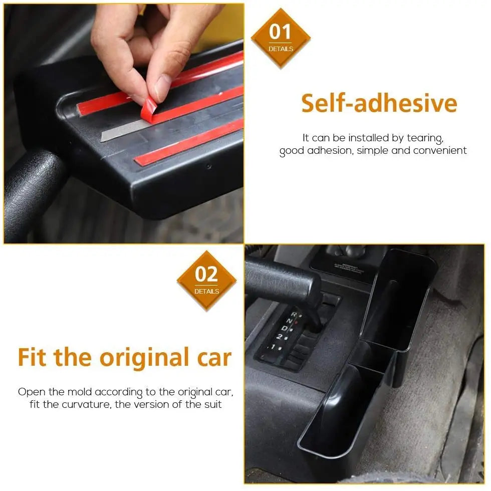 For 1997-2006 Jeep Wrangler TJ Gear Shift Side Center Console Storage Box Organizer