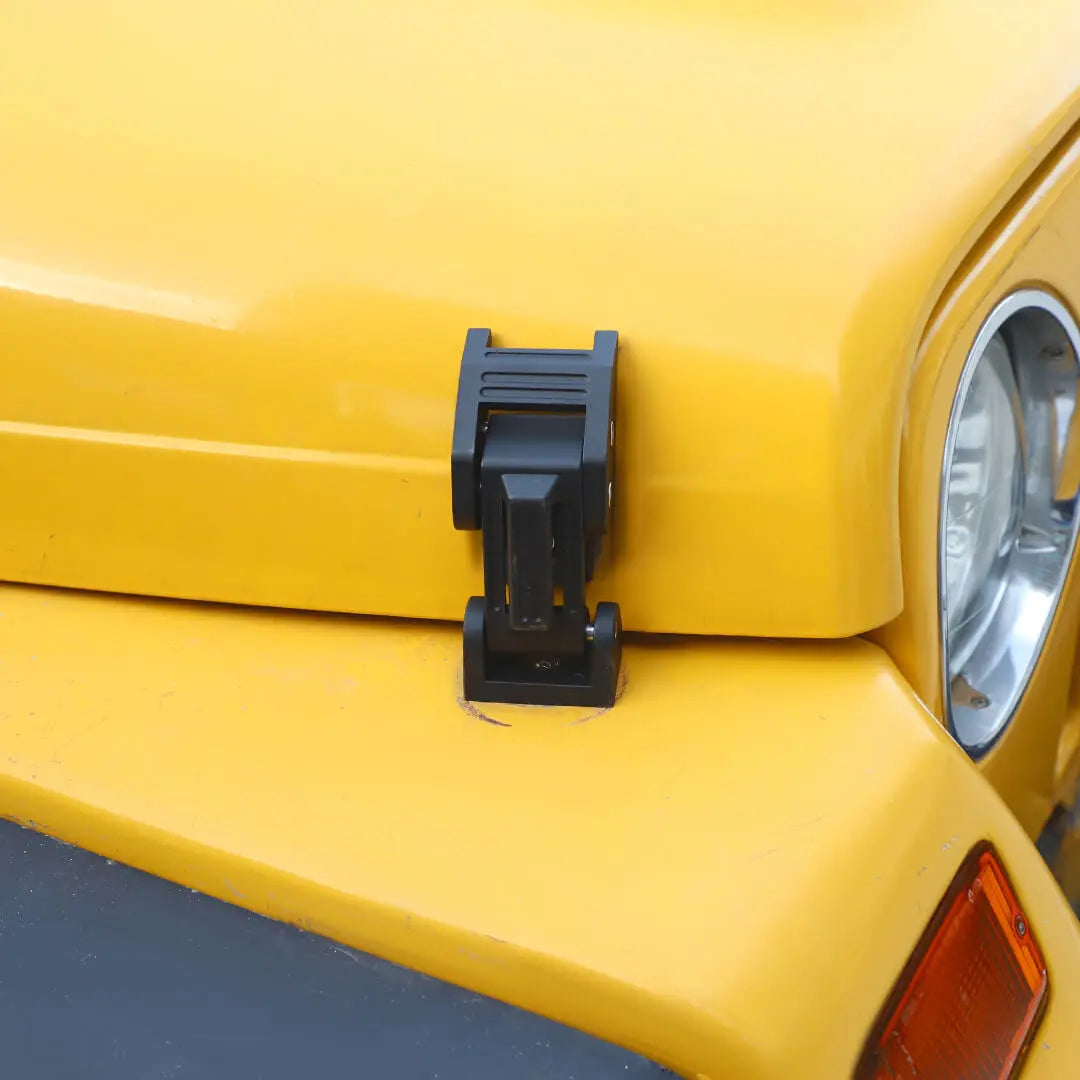 For 1997-2006 Jeep Wrangler TJ Hood Latches Catch Cover American Flag Black