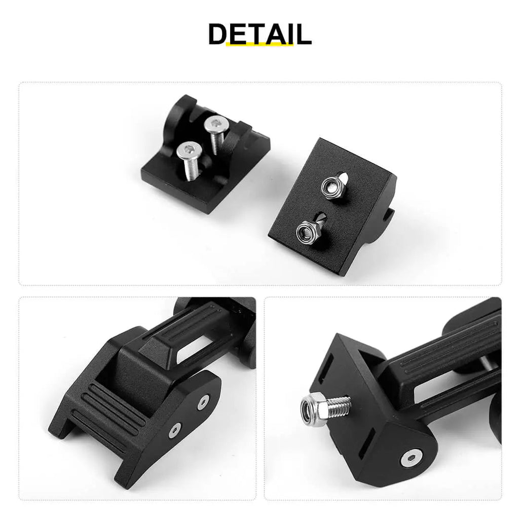 For 1997-2006 Jeep Wrangler TJ Hood Latches Catch Cover American Flag Black