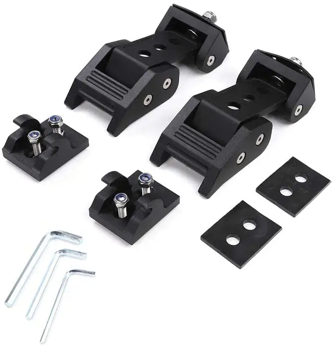 For 1997-2006 Jeep Wrangler TJ Hood Latches Lock Catch Cover Kit
