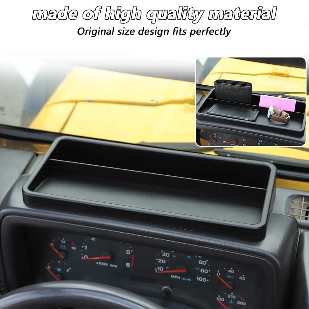 For 1997-2006 Jeep Wrangler TJ Instrument Panel/ Dash/ Gear Shift Center Console/ Co-Pilot Grab Bar Storage Tray Box