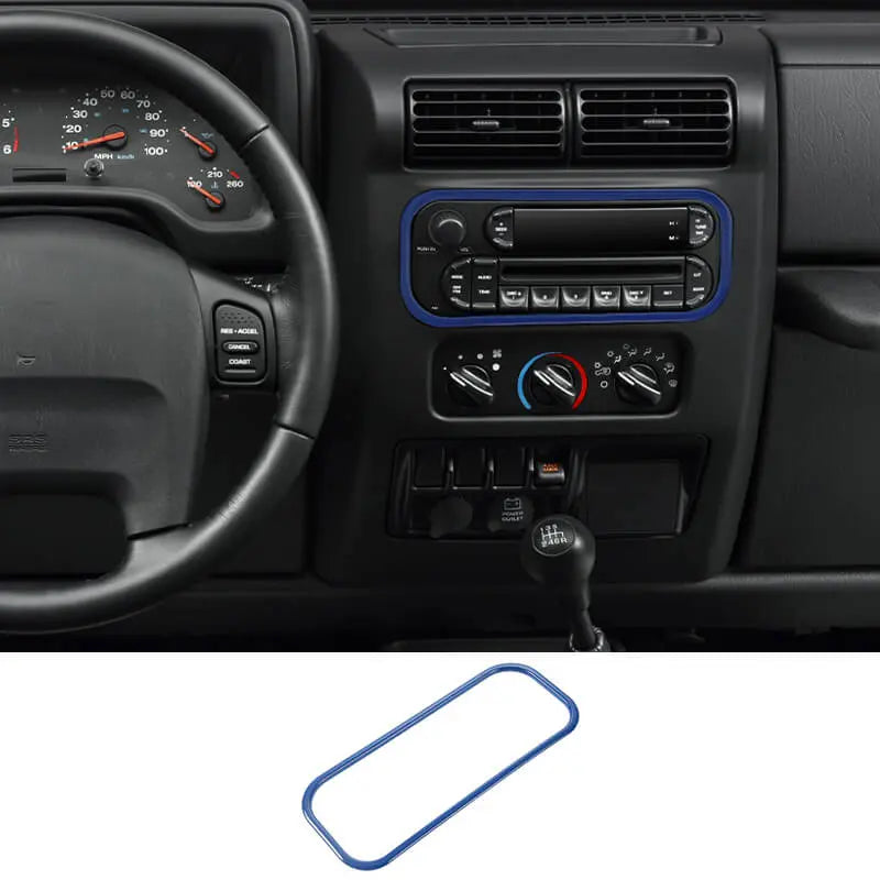 For 1997-2006 Jeep Wrangler TJ Interior Center Console  Radio Cover Trim Frame