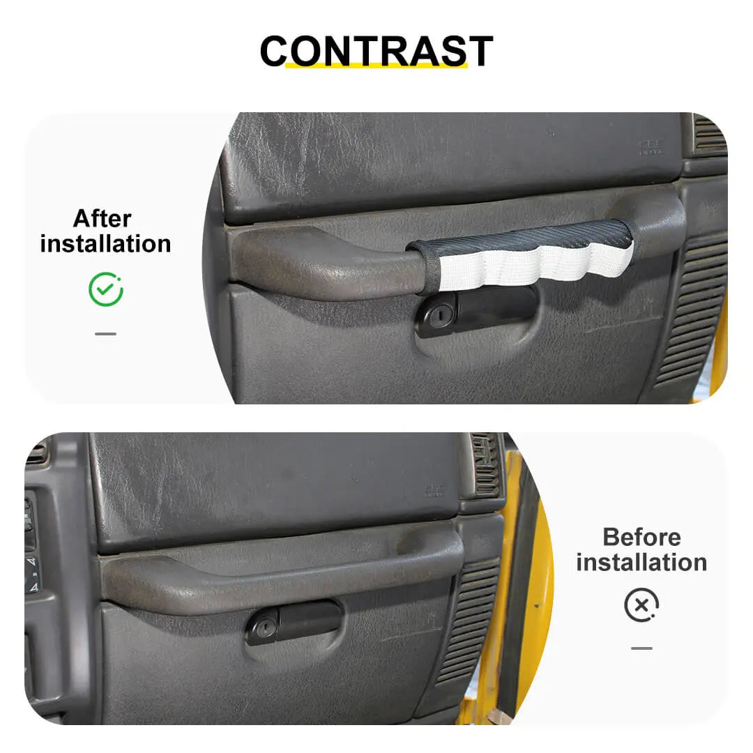 For 1997-2006 Jeep Wrangler TJ Interior Copilot Handle Protection Cover Tool Storage Bag