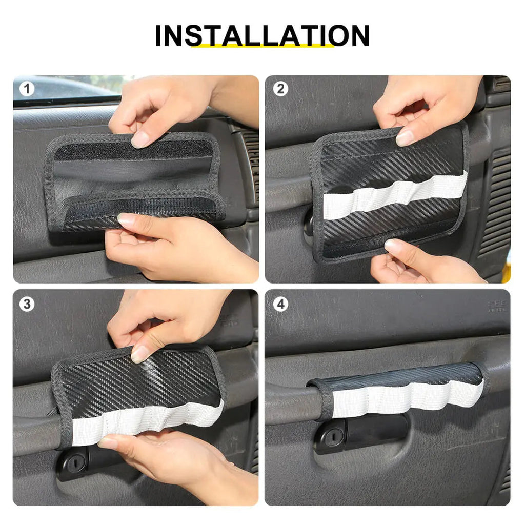 For 1997-2006 Jeep Wrangler TJ Interior Copilot Handle Protection Cover Tool Storage Bag