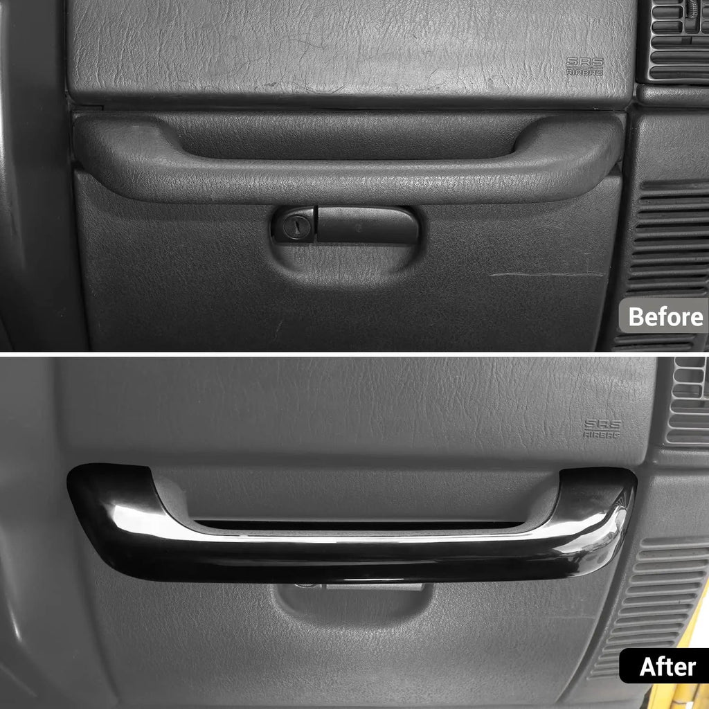 For 1997-2006 Jeep Wrangler TJ Interior Passenger Organizer Box Grab Tray Co-Pilot Handle Trim Cover
