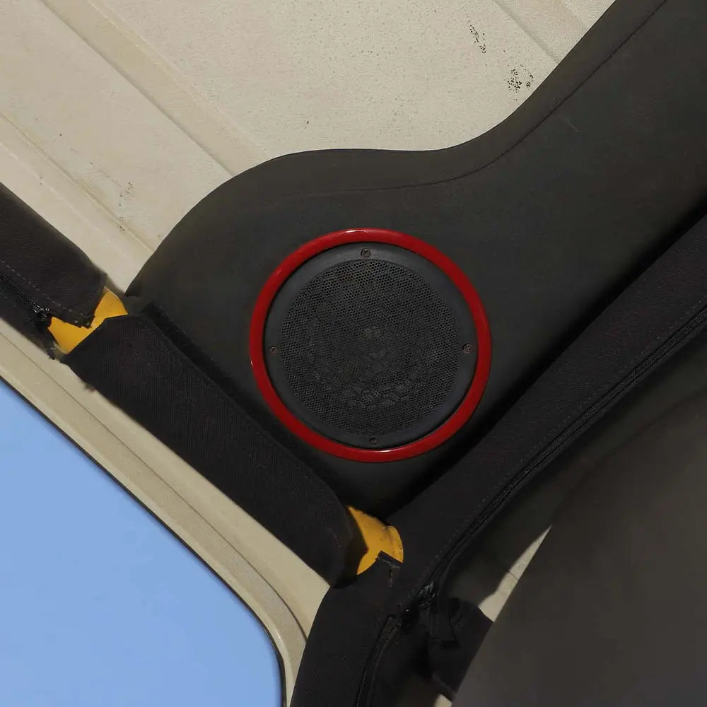 For 1997-2006 Jeep Wrangler TJ Interior Roof Speaker Horn Ring Cover Trim