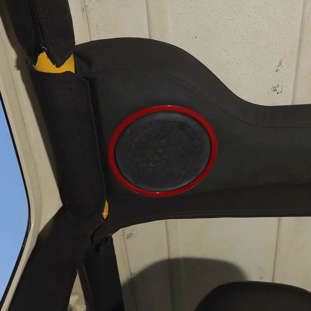 For 1997-2006 Jeep Wrangler TJ Interior Roof Speaker Horn Ring Cover Trim