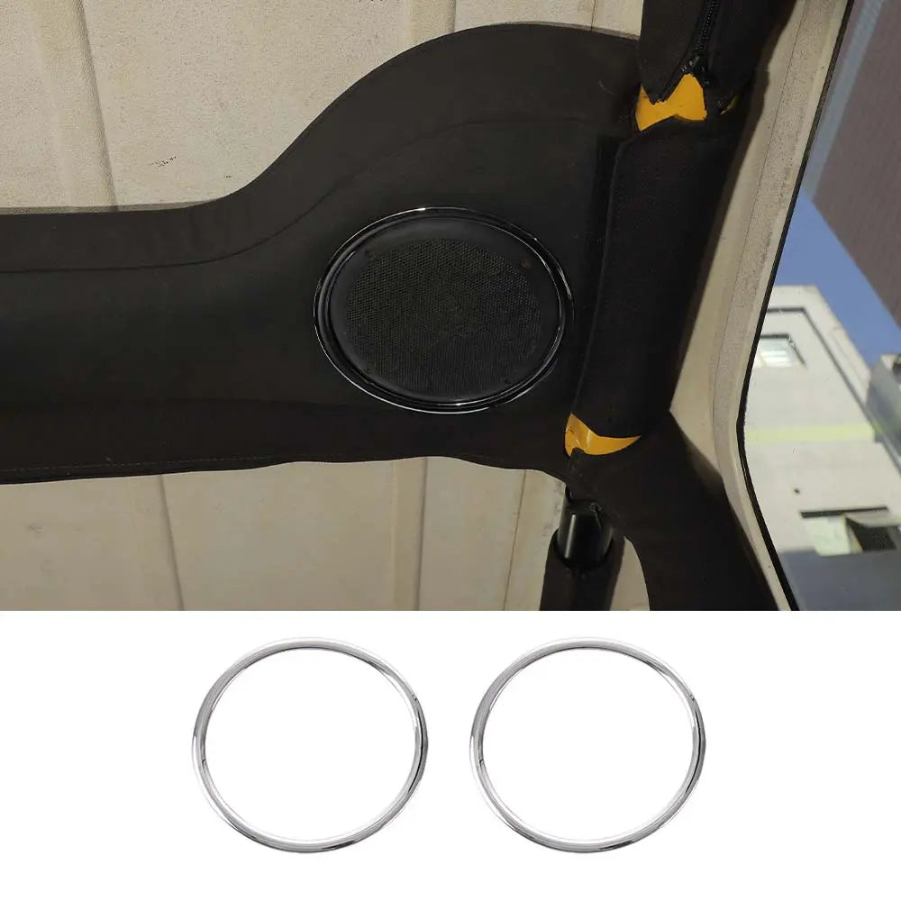 For 1997-2006 Jeep Wrangler TJ Interior Roof Speaker Horn Ring Cover Trim