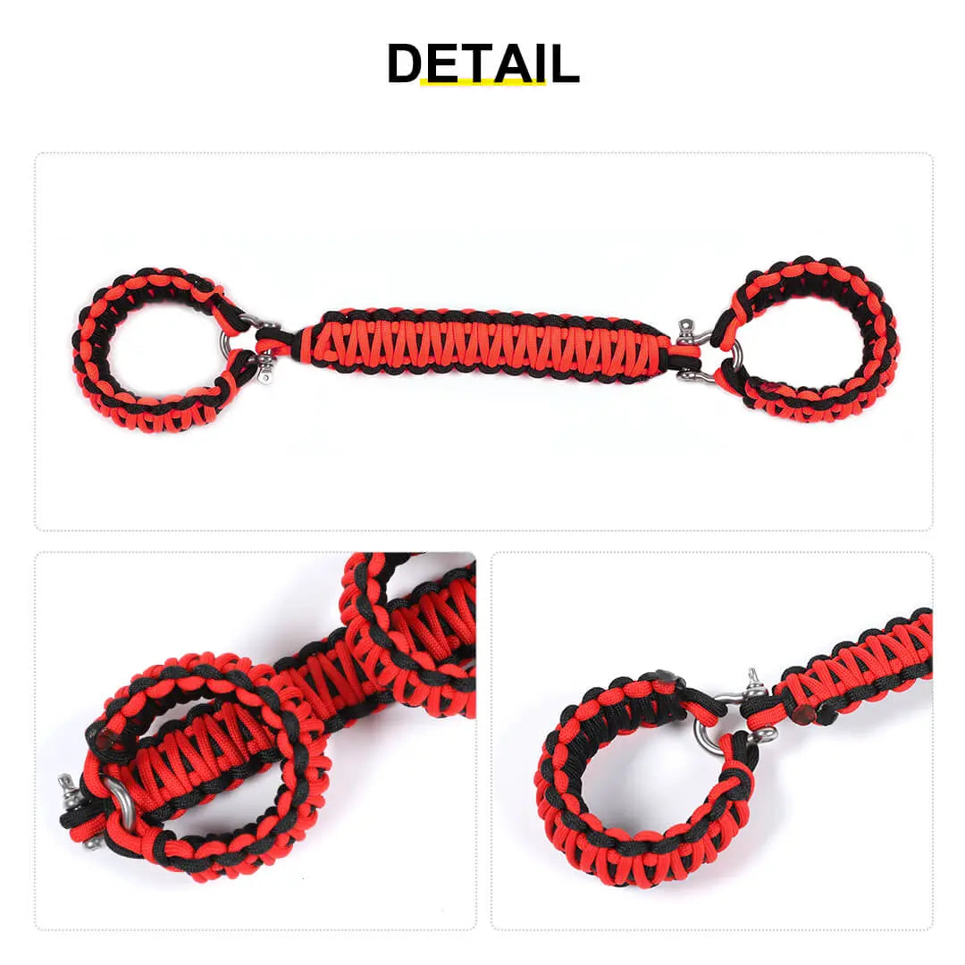 For 1997-2006 Jeep Wrangler TJ Interior Top Roll Bar Grab Handles Grip Accessories (2 pcs)