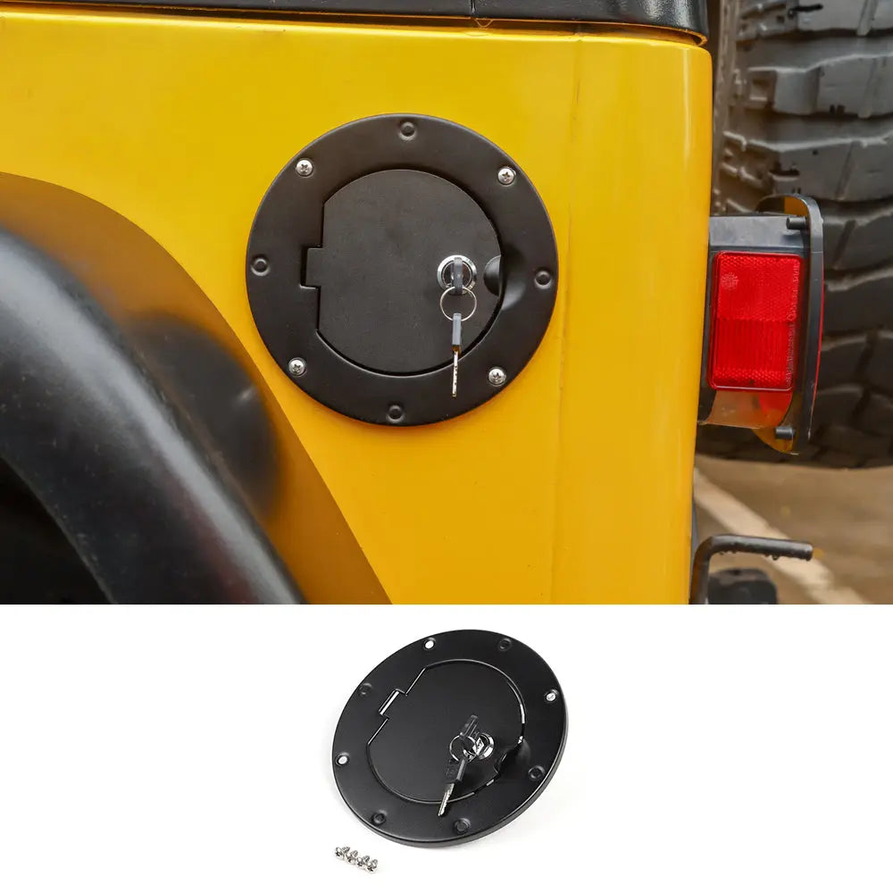 For 1997-2006 Jeep Wrangler TJ Locking Fuel Door Gas Tank Cover