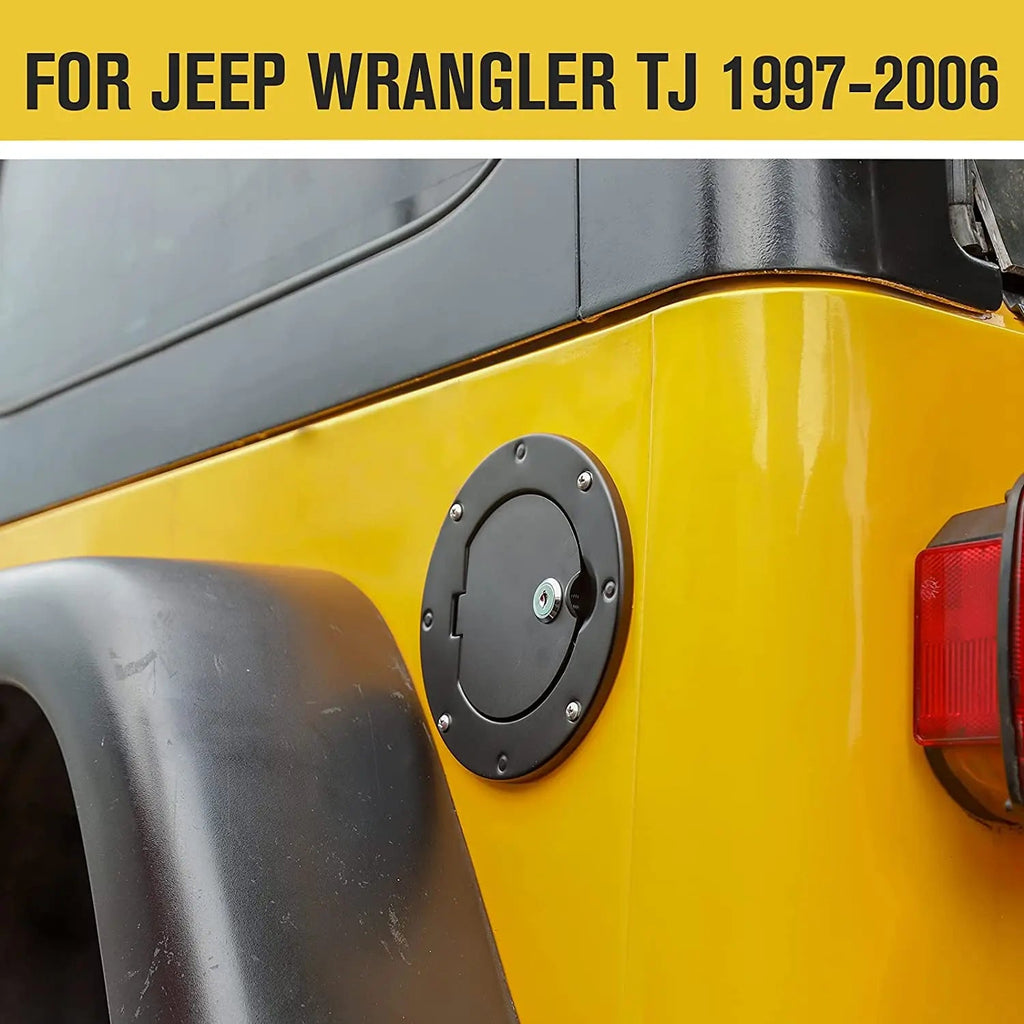 For 1997-2006 Jeep Wrangler TJ Locking Fuel Door Gas Tank Cover