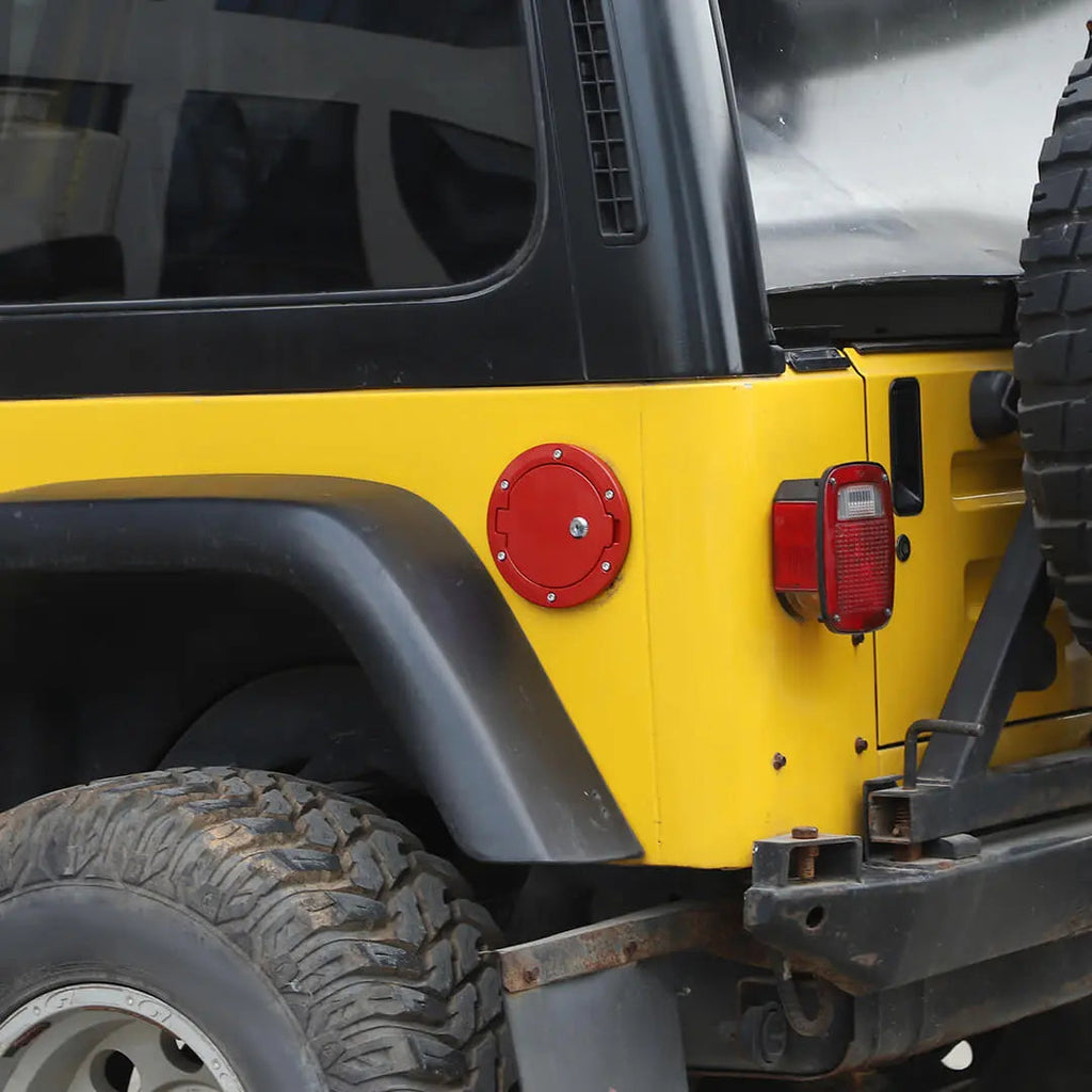 For 1997-2006 Jeep Wrangler TJ Locking Fuel Filler Door Gas Tank Cap