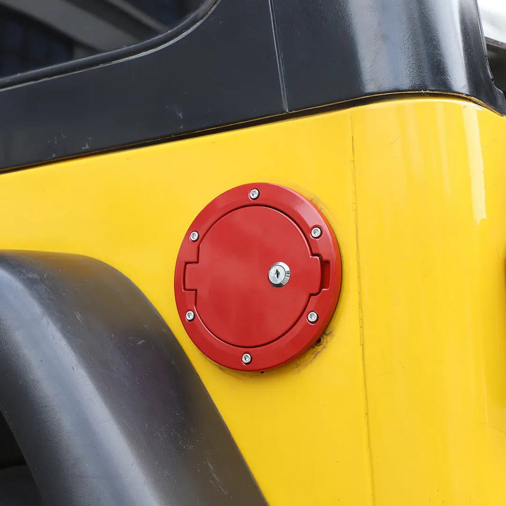 For 1997-2006 Jeep Wrangler TJ Locking Fuel Filler Door Gas Tank Cap