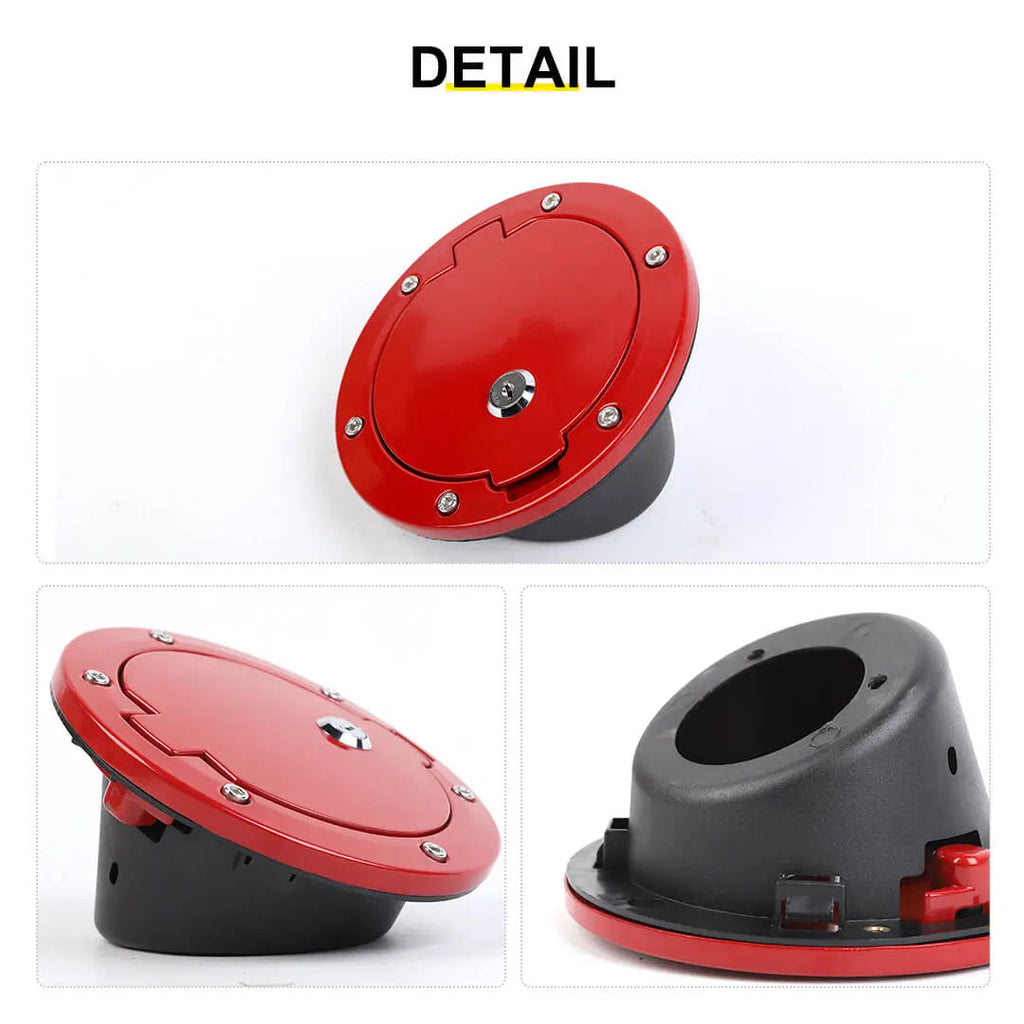 For 1997-2006 Jeep Wrangler TJ Locking Fuel Filler Door Gas Tank Cap