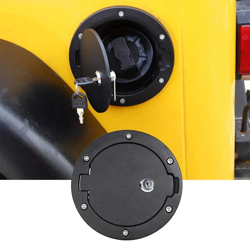 For 1997-2006 Jeep Wrangler TJ Locking Gas Cap Cover Fuel Door