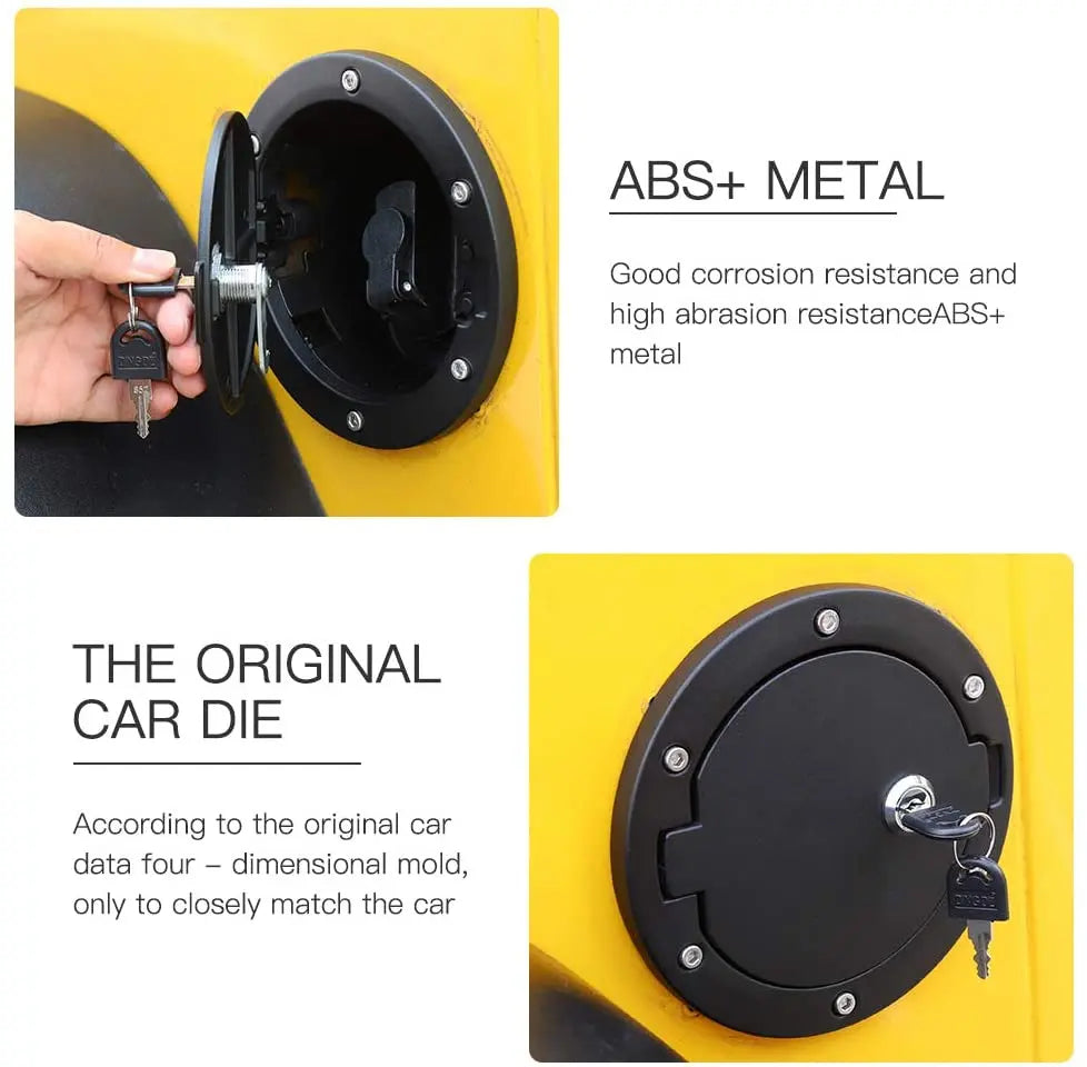 For 1997-2006 Jeep Wrangler TJ Locking Gas Cap Cover Fuel Door