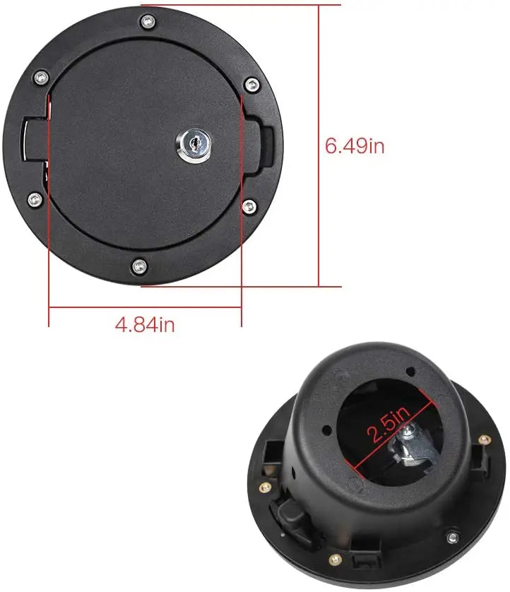 For 1997-2006 Jeep Wrangler TJ Locking Gas Cap Cover Fuel Door